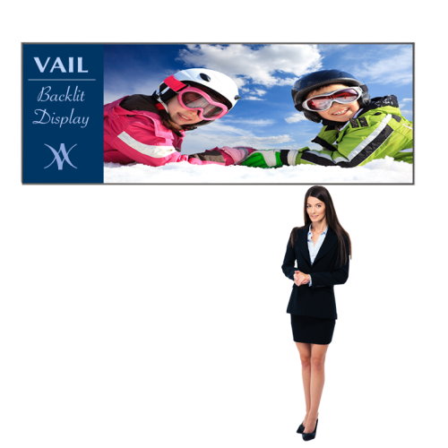 SEG Fabric Frame Lightbox with Printed Banner 9ft x 3ft Vail 120DB