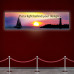 SEG Fabric Lightbox with Single Sided Graphic 8ft Wide x 2ft Tall 