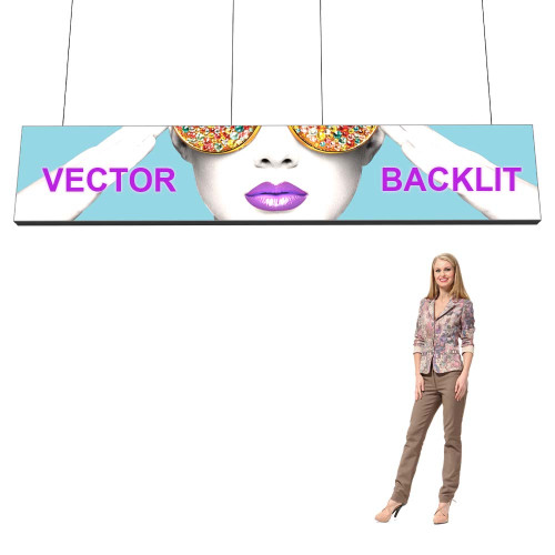 Vector Fabric Frame Hanging Light Box 15ft x 3ft 