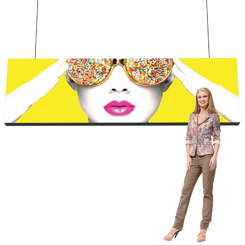 Vector Fabric Frame Hanging Light Box 10ft Wide