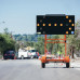 Arrow Board Traffic Trailer Folding  Display with 15 Lights 