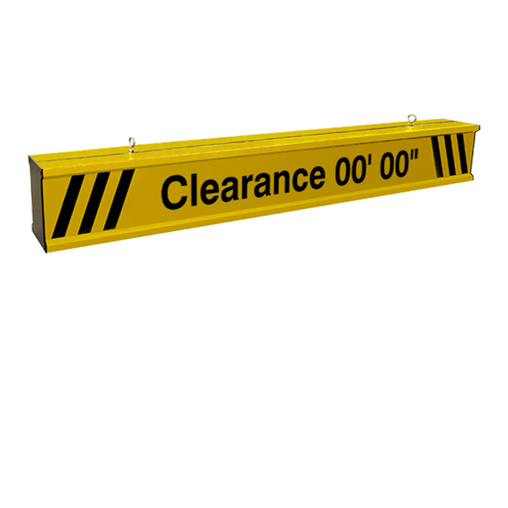 Height Clearance Bar 11ft wide Heavy Duty Aluminum with Reflective Lettering