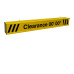 Height Clearance Bar 15ft wide Heavy Duty Aluminum with Reflective Lettering