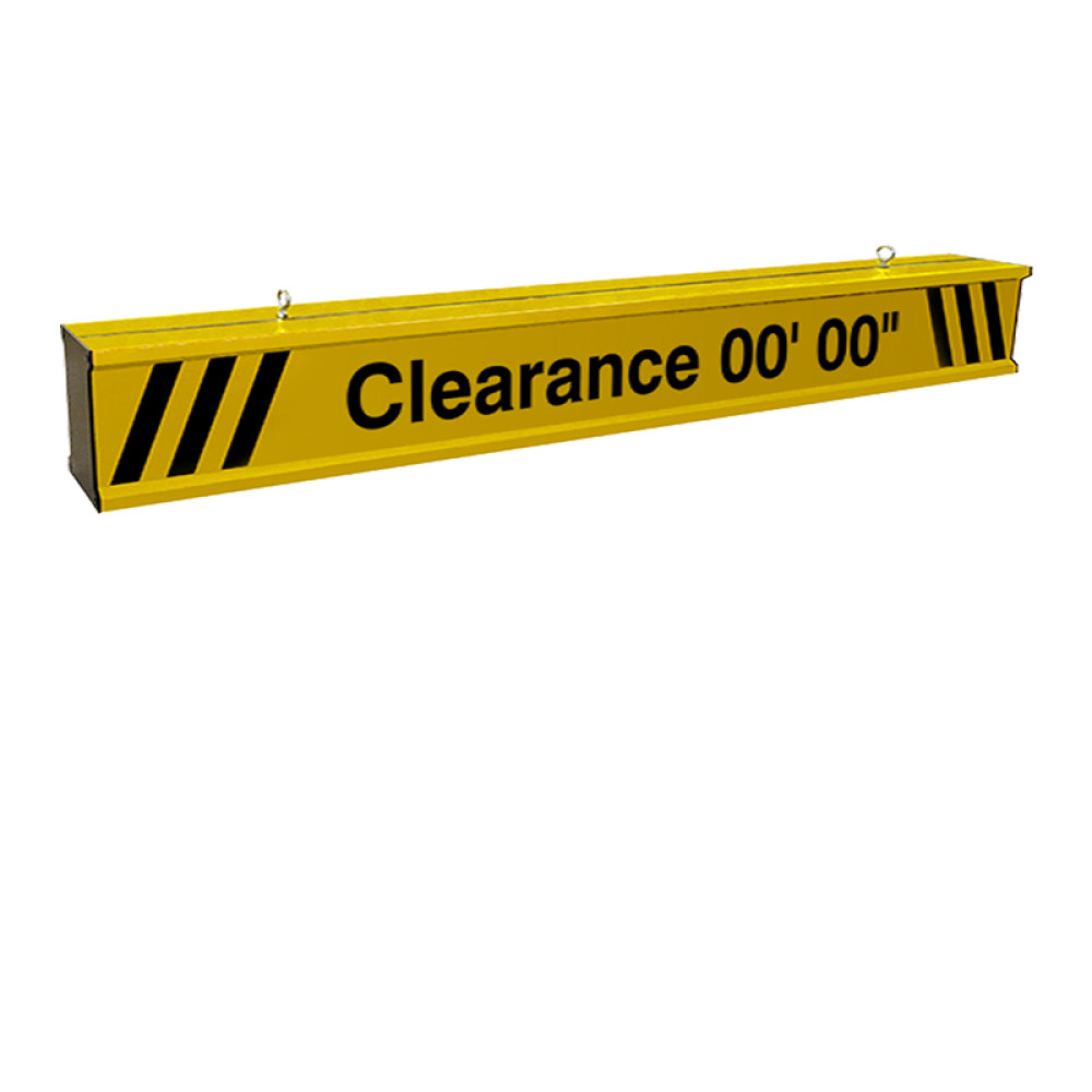 Height Clearance Bar 16ft wide Heavy Duty Aluminum with Reflective Lettering