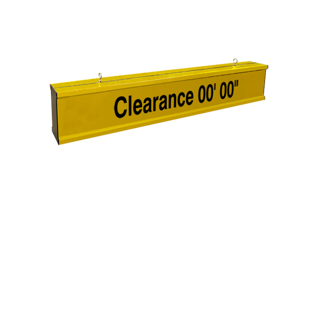 Height Clearance Bar 4ft wide Heavy Duty Aluminum with Reflective Lettering