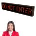LED Sign DO NOT ENTER Traffic Control Sign 120-277 VAC, 7x34 