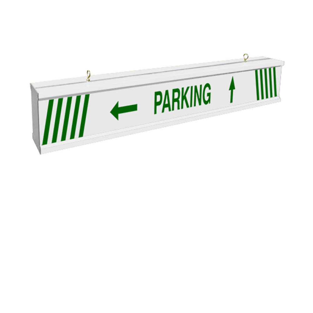 Parking Overhead Sign Bar 6ft Wide Aluminum with Reflective Lettering