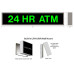 Outdoor LED 24 HR ATM Bank Sign 120 Volt, 7x34