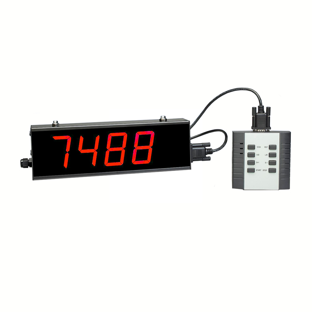 Infrared Sensor, Accumulate and Count Down Ymjoinmx Digital LED Counter 4in Digits Display Counter People Visitor Counter Count Up to 999999 with Remote Control 110-240V 
