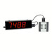 Digital Counter Display Increments by One, 2 Inch 4 Digit 12x4