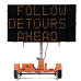 LED Traffic Control Trailer Message Sign - 3 Lines of Text