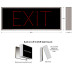 EXIT Sign with Bright Red Lights 120-277 VAC, 10x26 