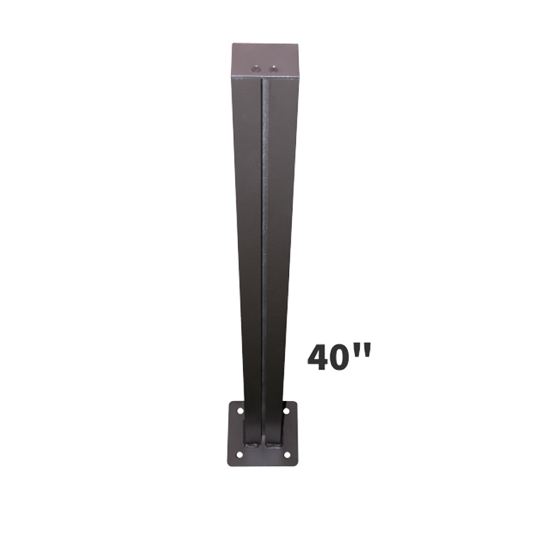 Sign Post 40in Tall with 6in Square Baseplates for Surface Mounting