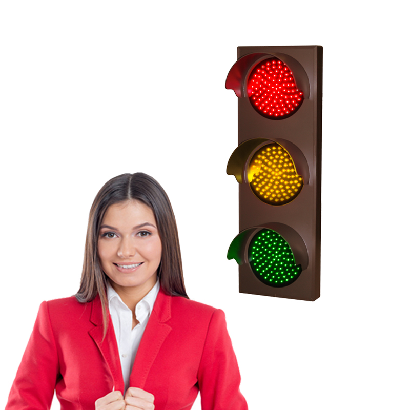 LED traffic lights stop and go signs